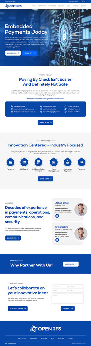 Wordpress Design by Creations Box 2015 for Farhat Services Cmpany | Design: #35543008