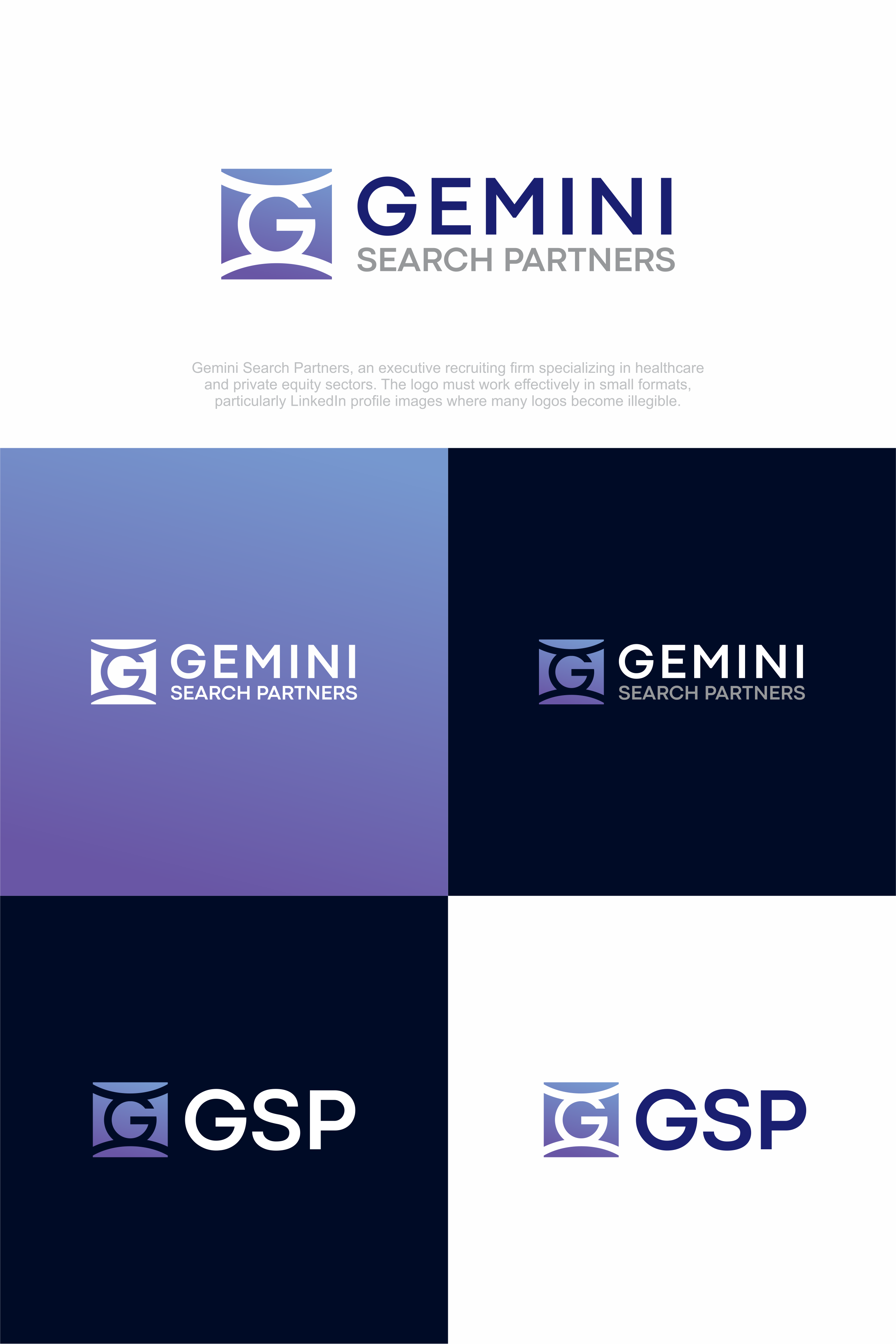 Logo Design by ndra for Gemini Search Partners LLC | Design #35543679