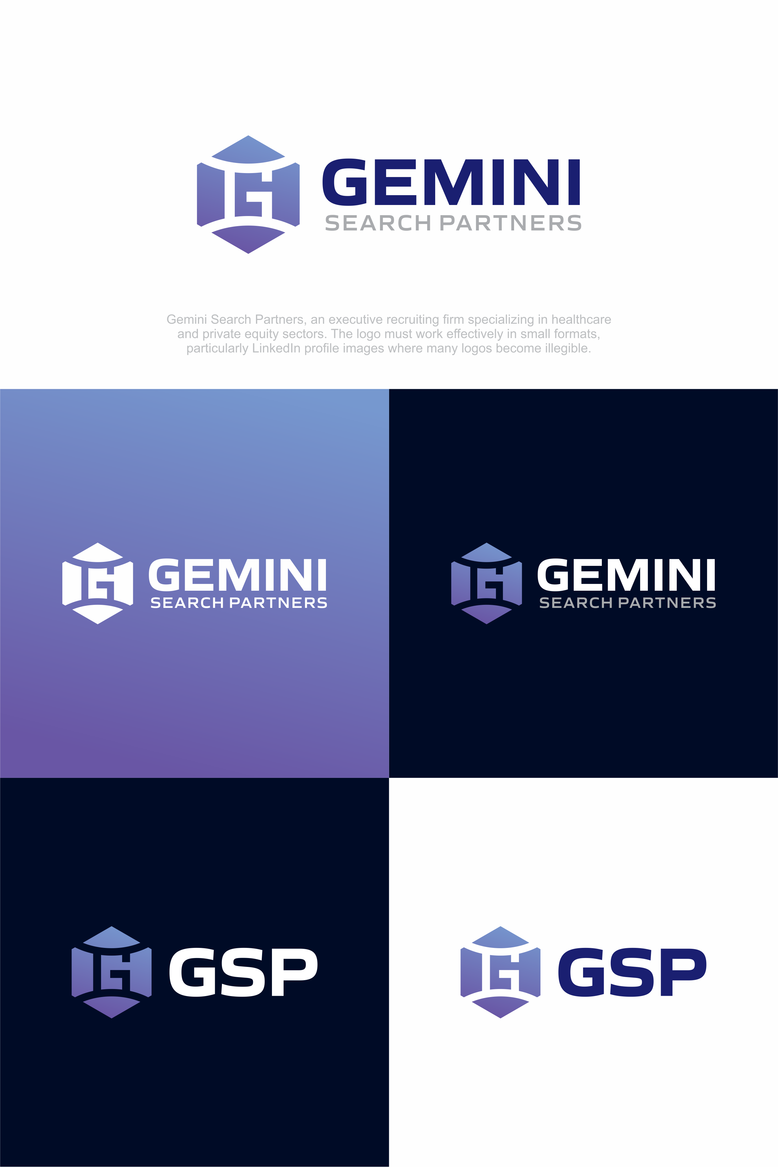 Logo Design by ndra for Gemini Search Partners LLC | Design #35543717