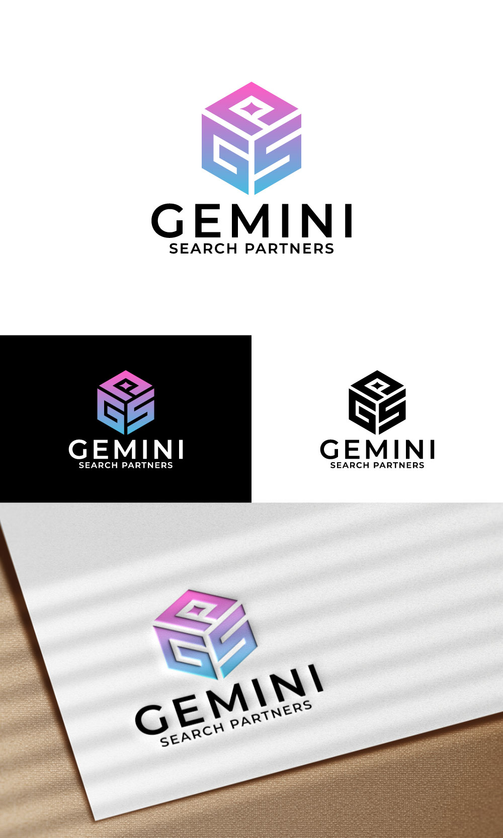 Logo Design by loveqis for Gemini Search Partners LLC | Design #35542160