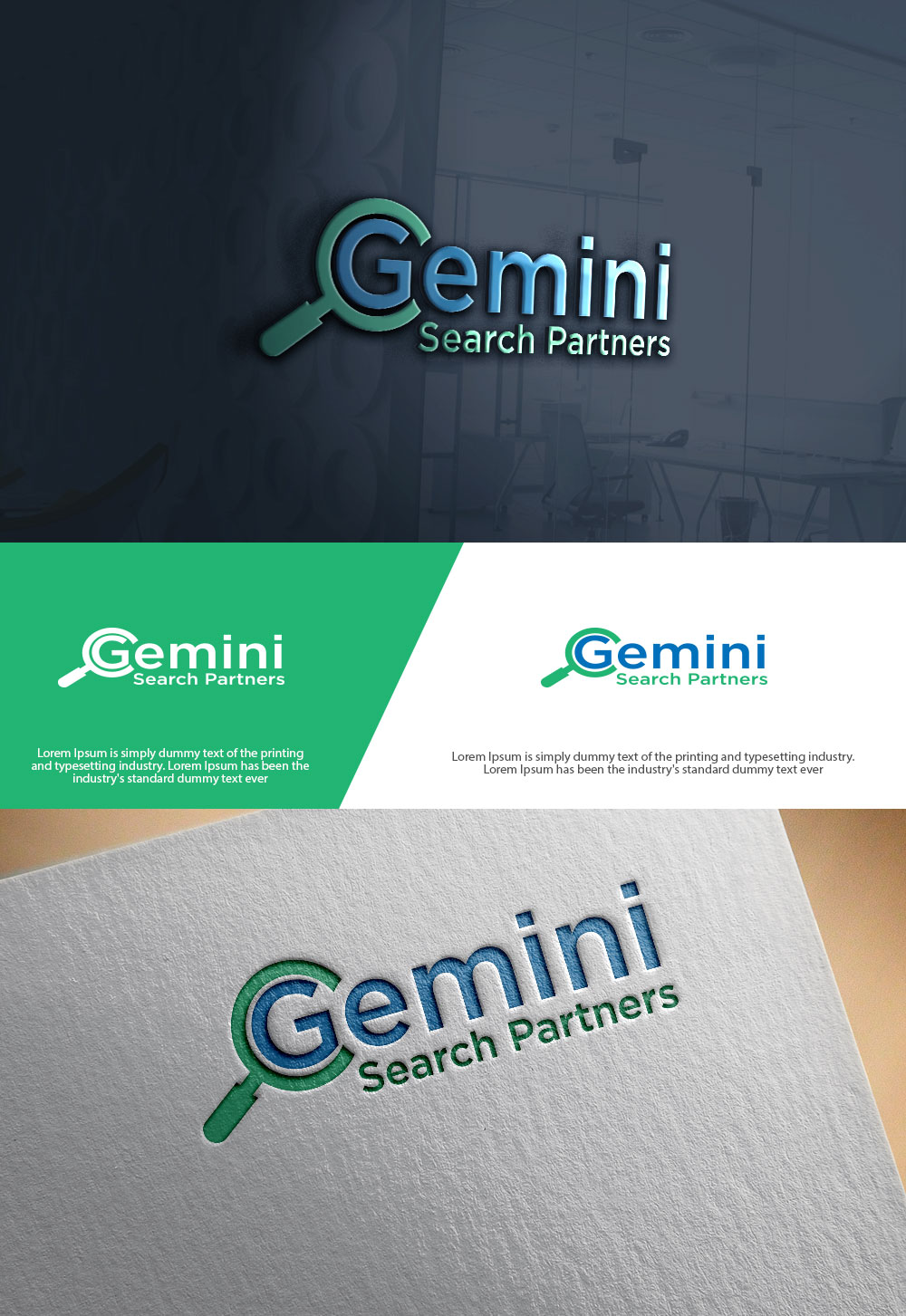 Logo Design by sulemani  creation for Gemini Search Partners LLC | Design #35546000