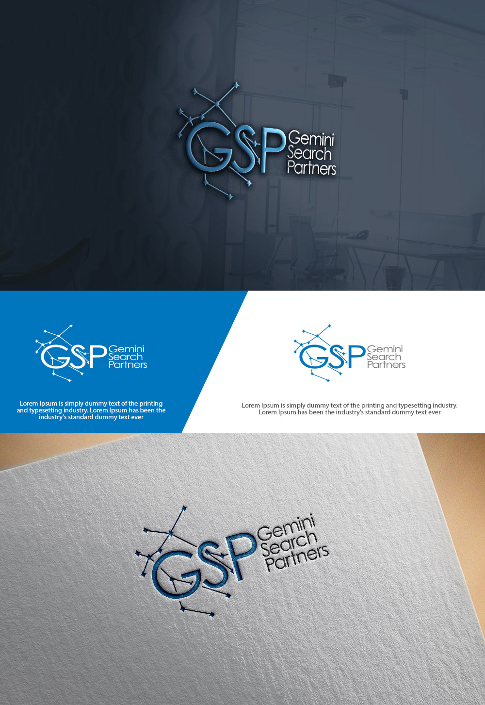 Logo Design by sulemani  creation for Gemini Search Partners LLC | Design #35548781