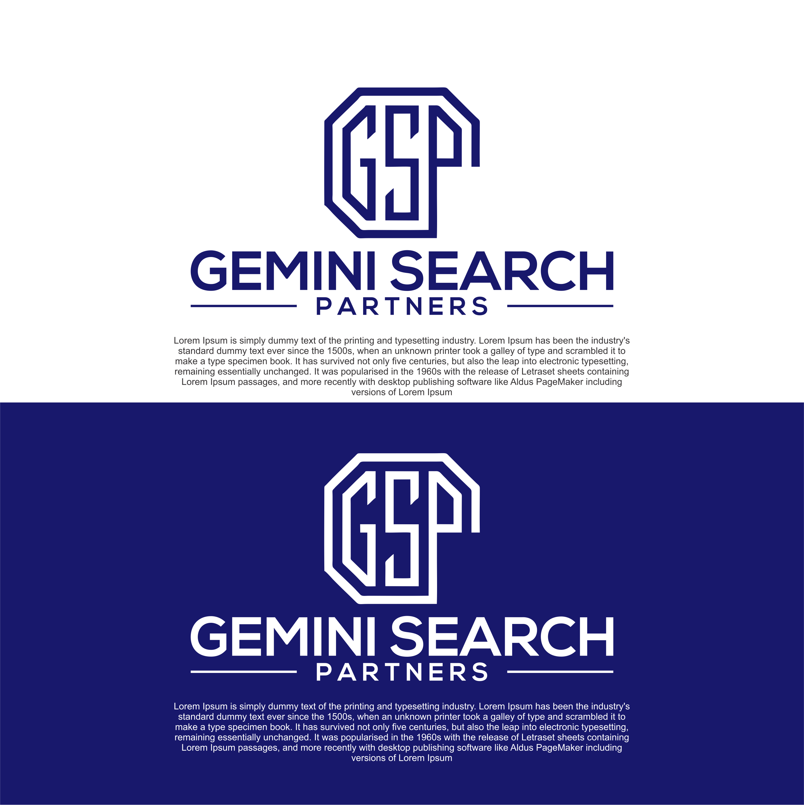 Logo Design by diego costa for Gemini Search Partners LLC | Design #35546279