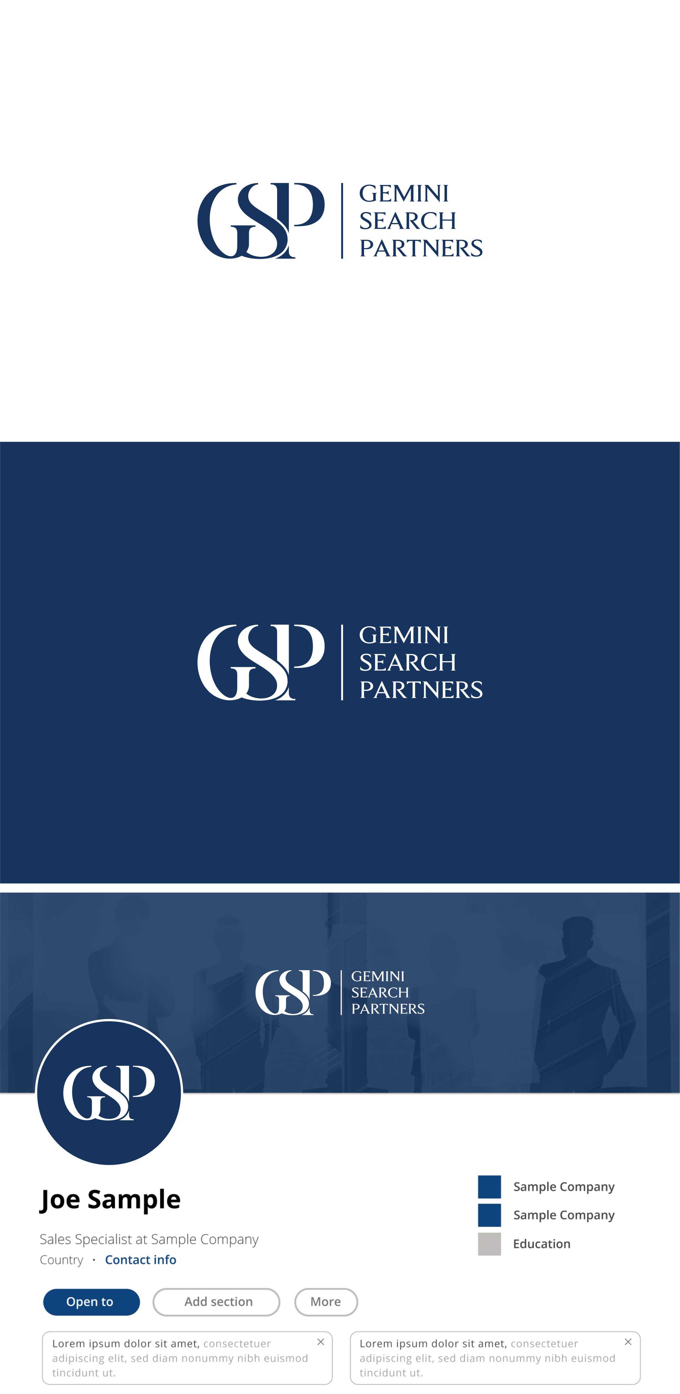 Logo Design by nabsyah for Gemini Search Partners LLC | Design #35581520