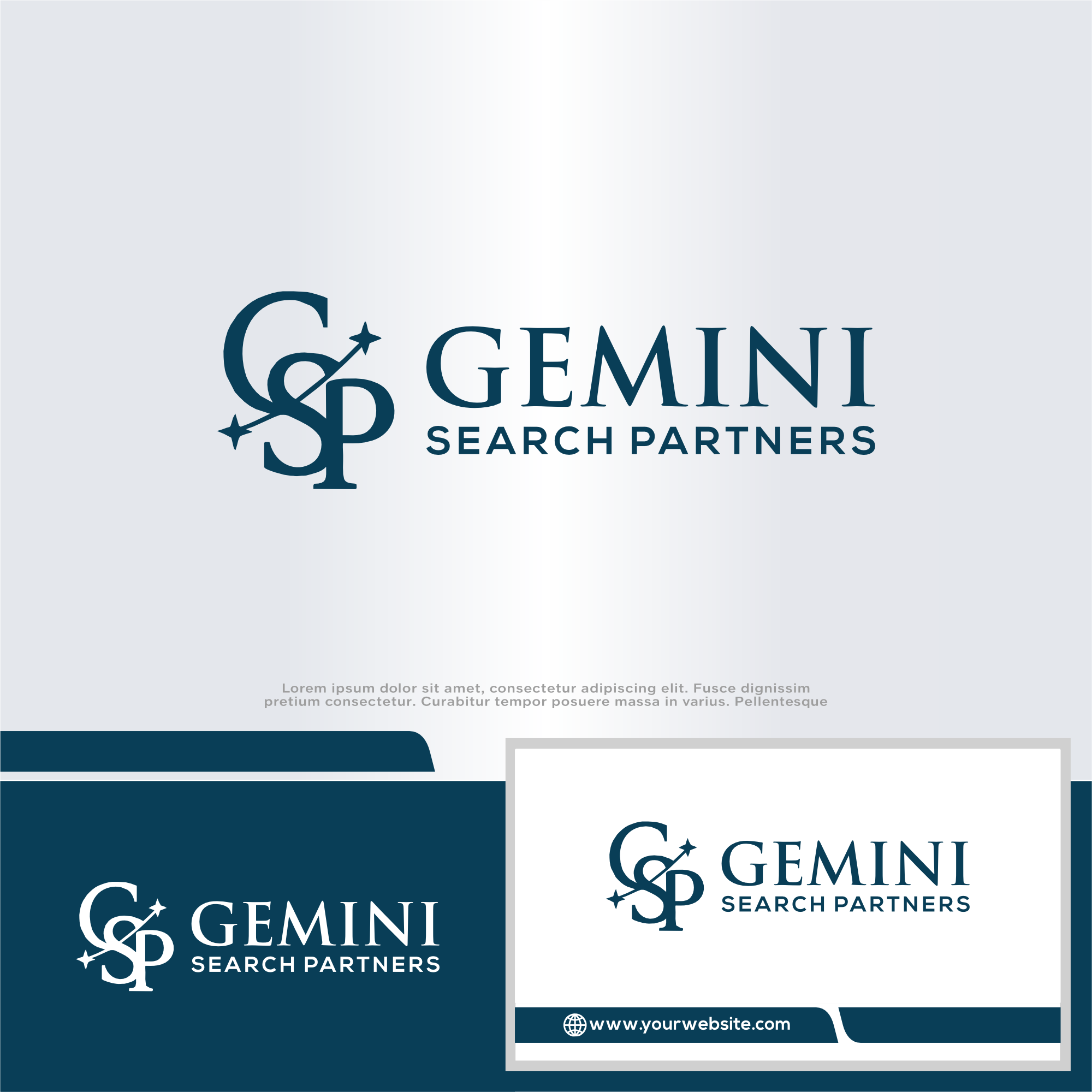 Logo Design by win it for Gemini Search Partners LLC | Design #35544905