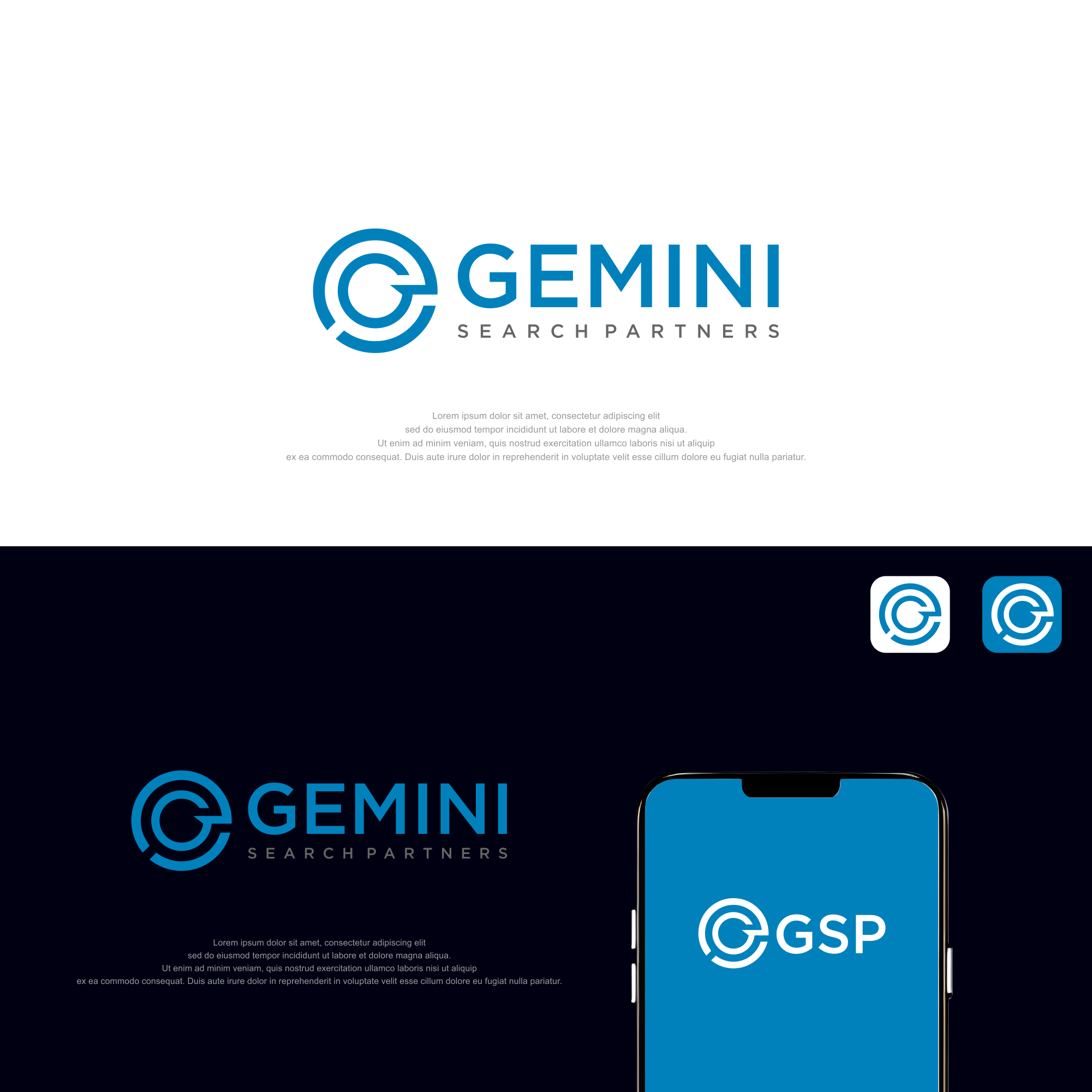 Diseño de Logo por Hanna Designs para Gemini Search Partners LLC | Diseño #35542488