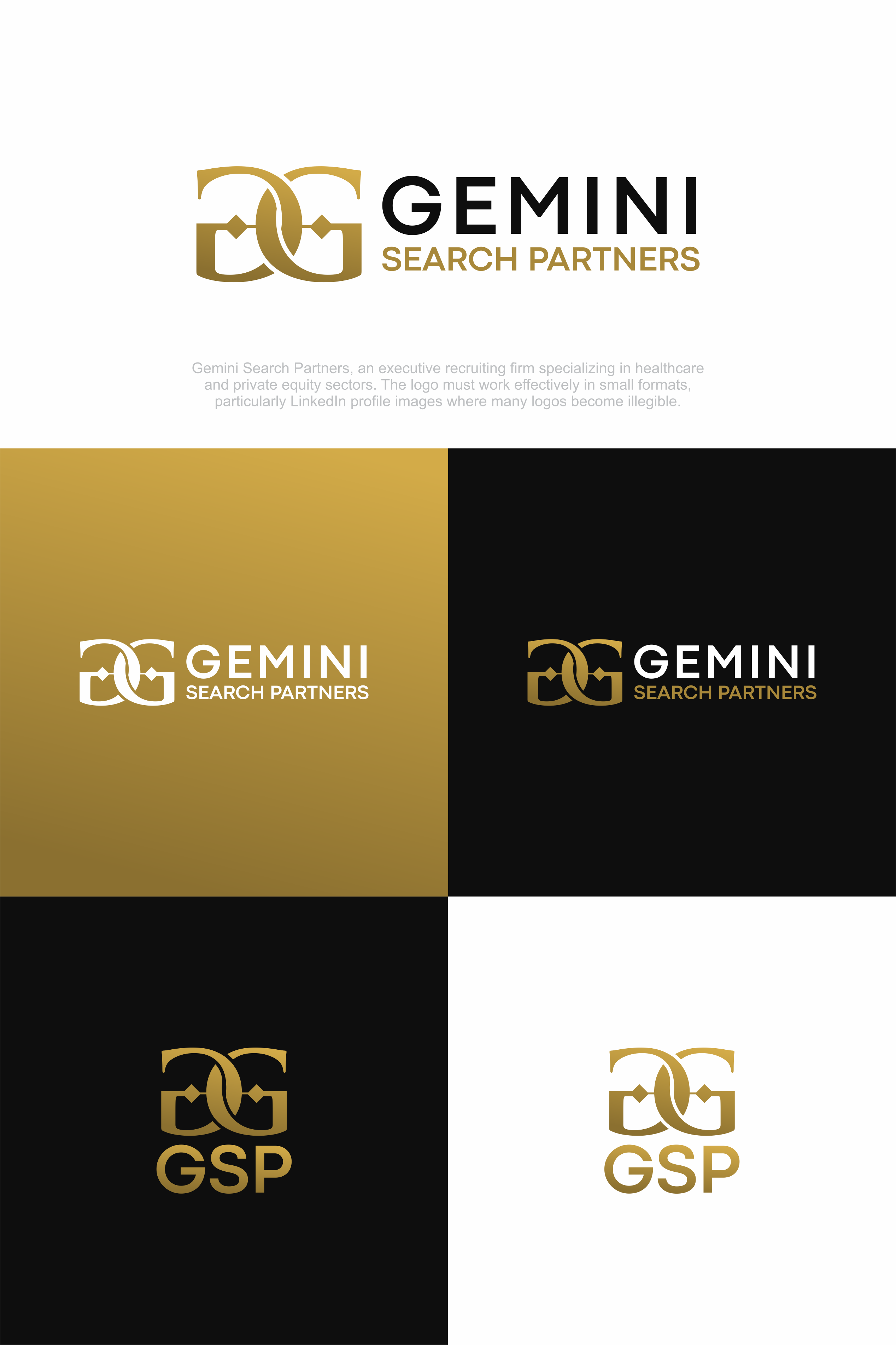 Logo-Design von achil78 für Gemini Search Partners LLC | Design #35576084