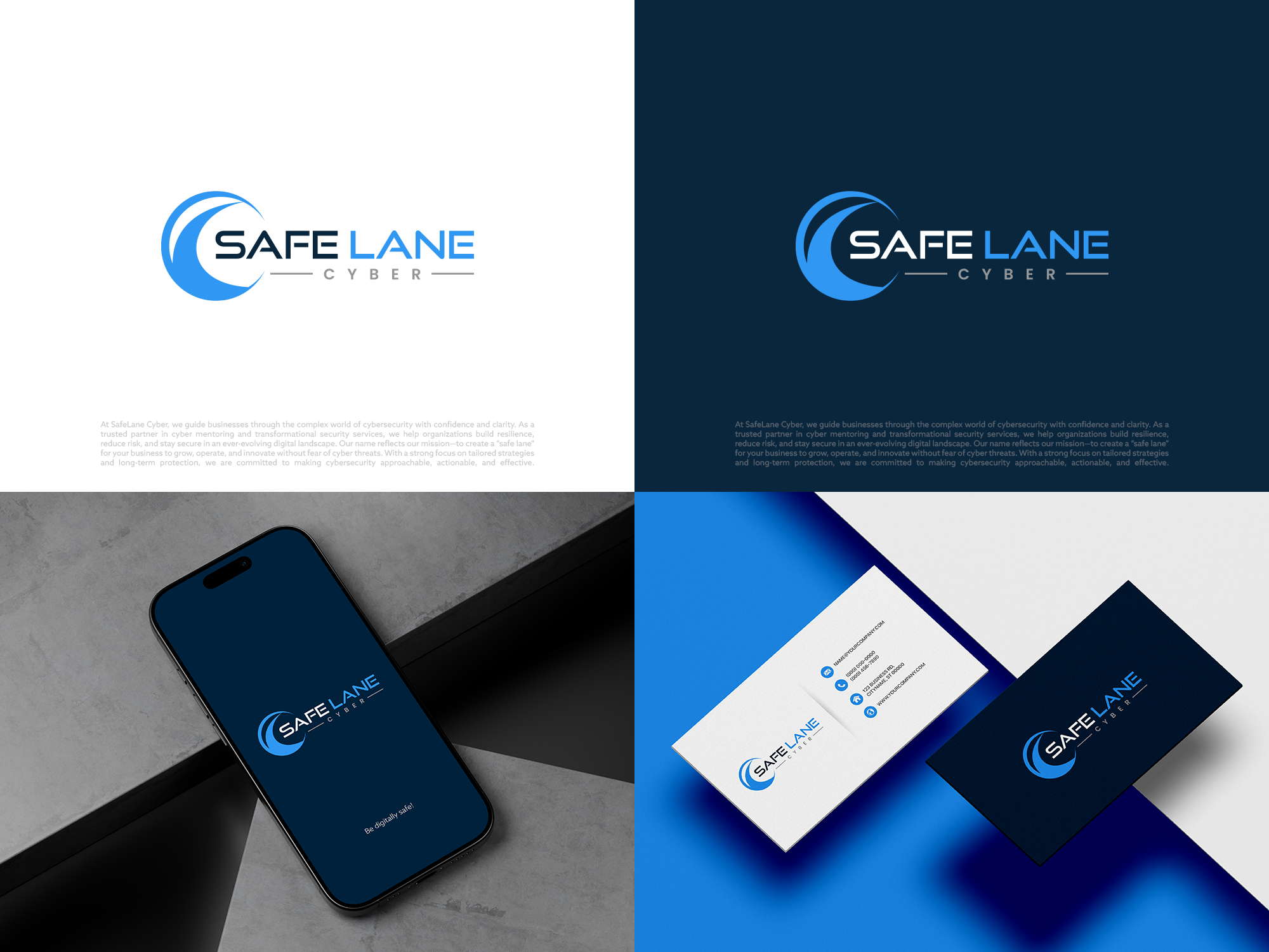 Logo Design by COLOUR CREATIVE for SafeLane Cyber | Design #35562604