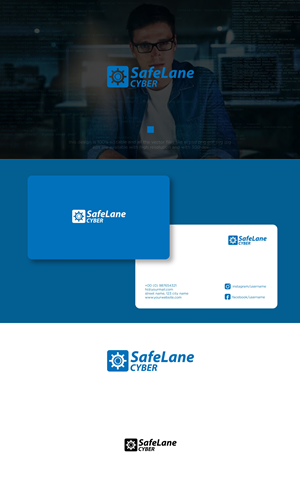 Logo Design by chilliebird studio for SafeLane Cyber | Design: #35543394