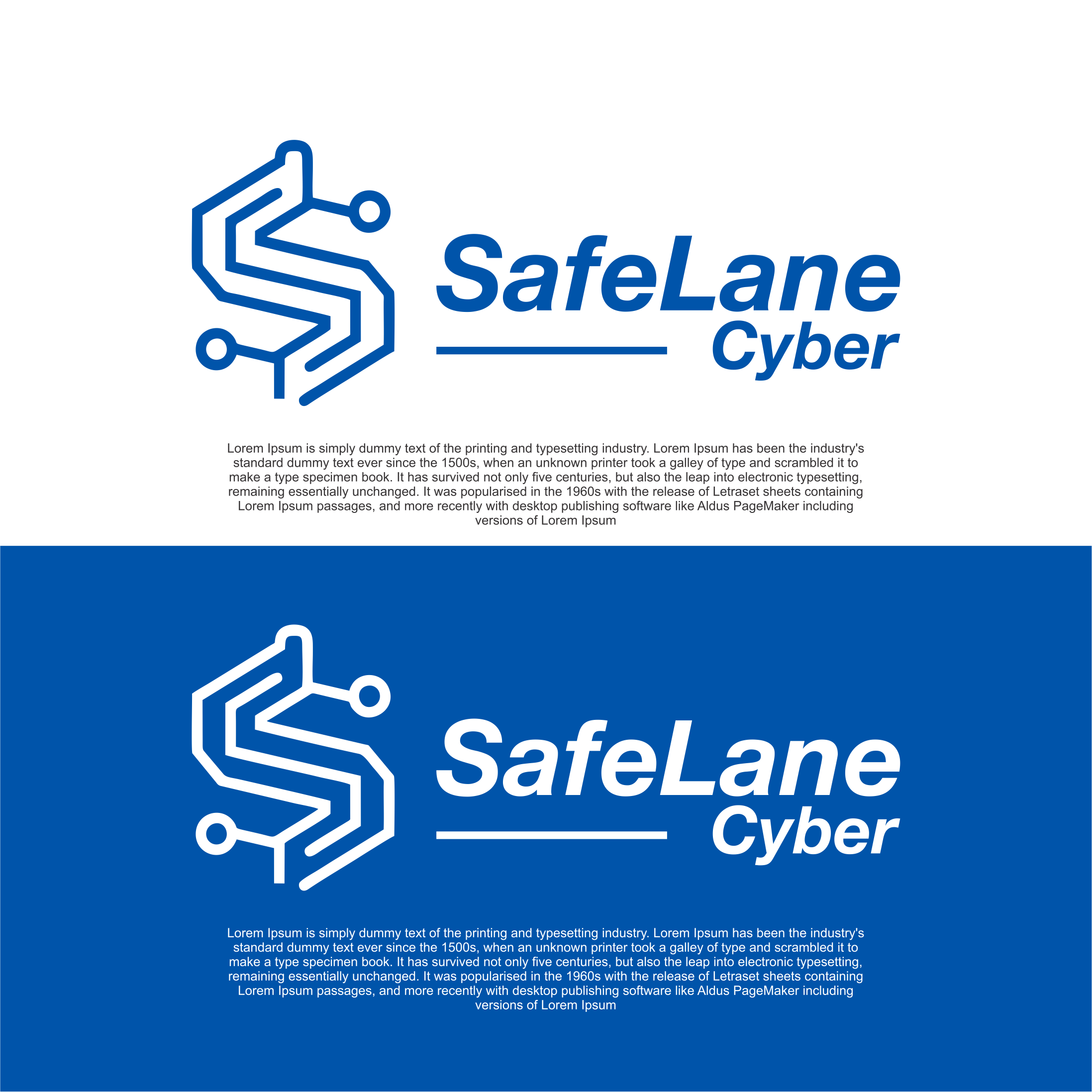 Logo Design by diego costa for SafeLane Cyber | Design #35545064