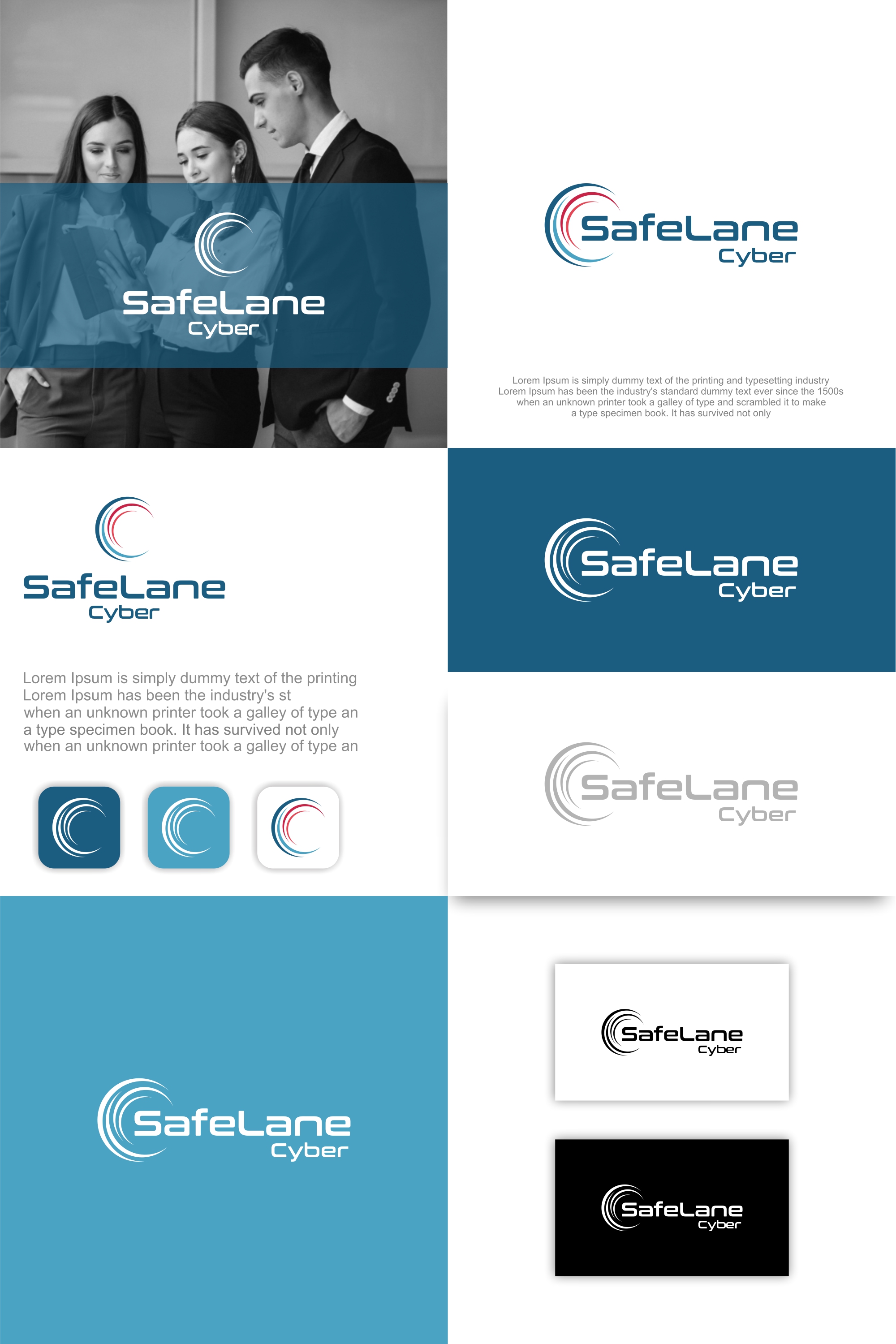 Logo Design by Stone Black for SafeLane Cyber | Design #35550841