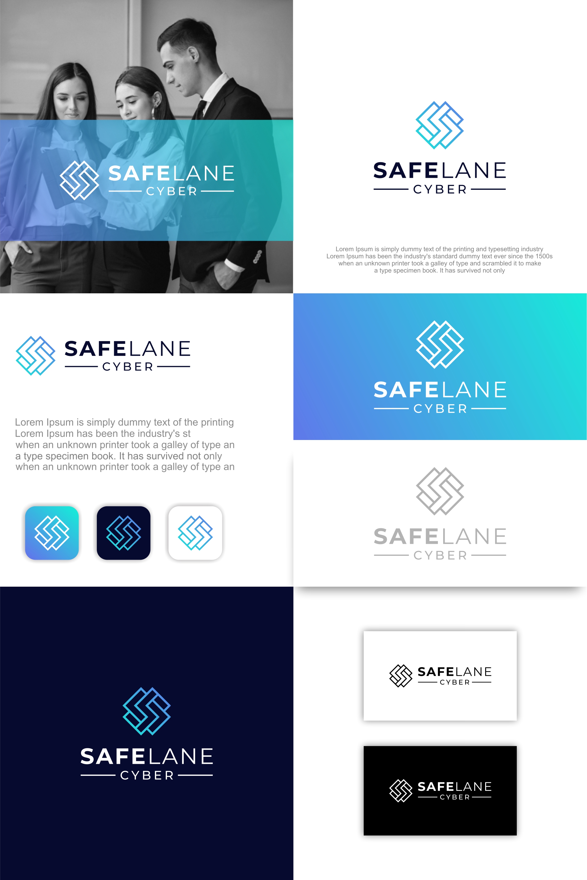 Logo Design by Stone Black for SafeLane Cyber | Design #35550879