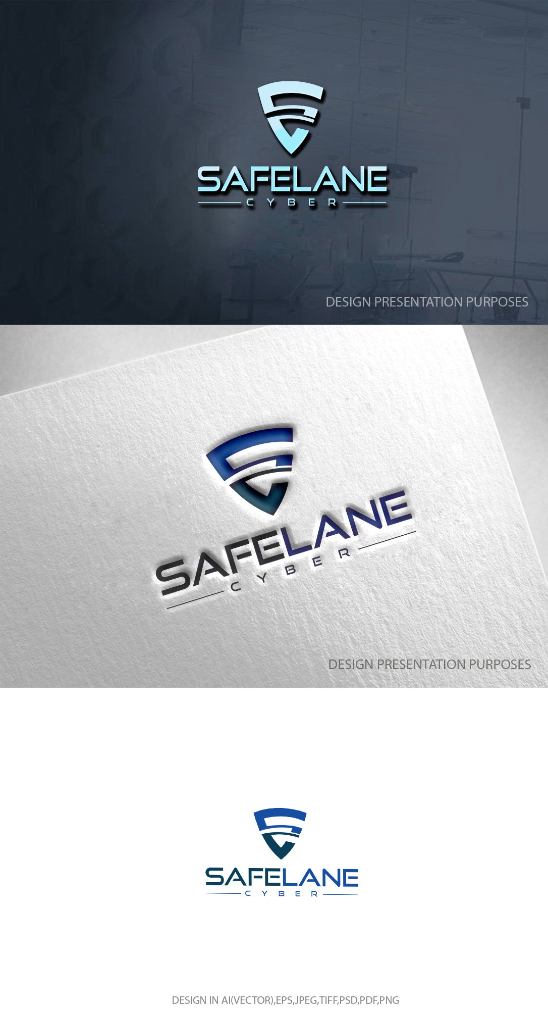 Logo Design by zebronicgraphic for SafeLane Cyber | Design #35545073