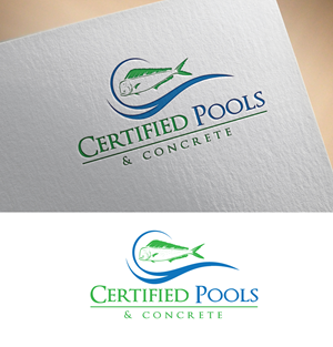 Logo Design by Om Namah Shivay for Certified Pools & Concrete | Design: #35565845