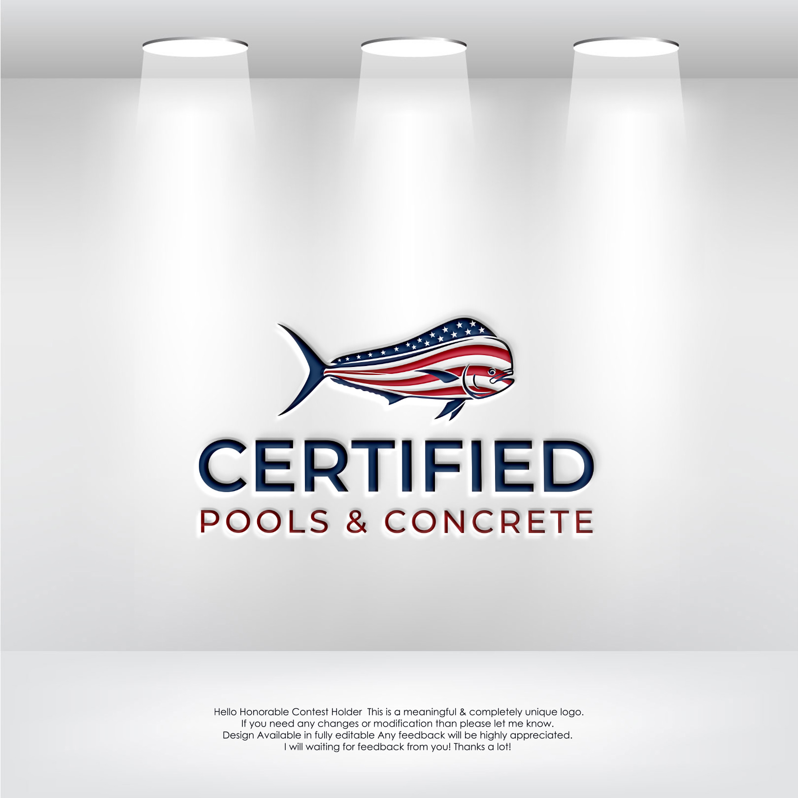 Logo Design by LogoEon for Certified Pools & Concrete | Design #35552364