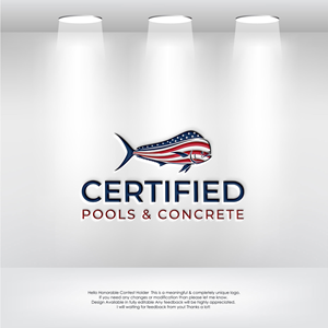 Logo Design by LogoEon for Certified Pools & Concrete | Design: #35552364