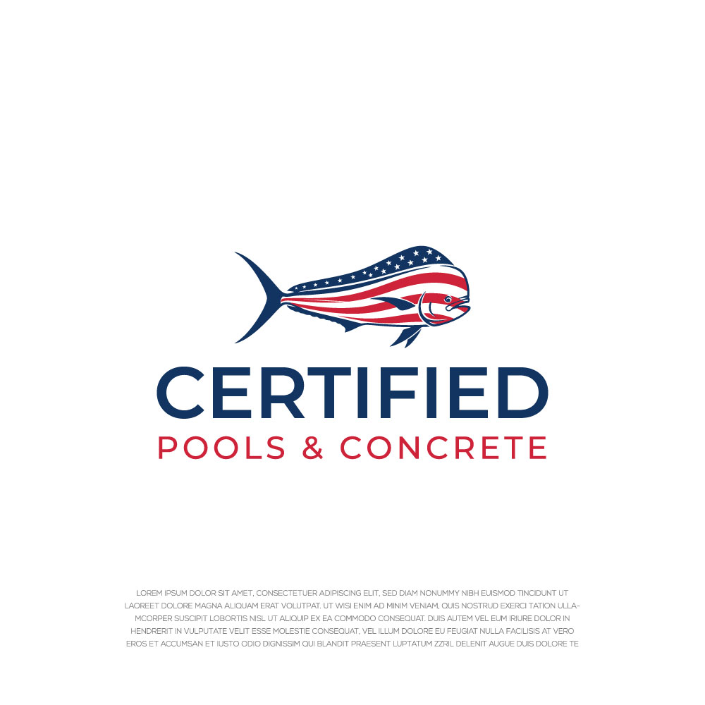 Logo Design by LogoEon for Certified Pools & Concrete | Design #35552365