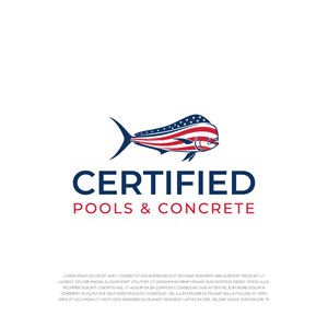 Logo Design by LogoEon for Certified Pools & Concrete | Design: #35552365