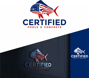 Logo Design by alkaline for Certified Pools & Concrete | Design: #35551062