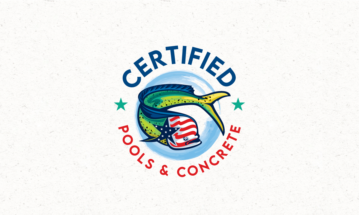 Logo Design by Logo Stock for Certified Pools & Concrete | Design #35549203