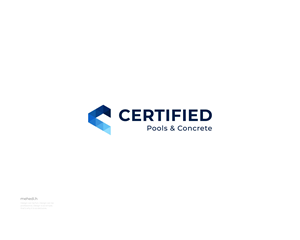 Logo Design by mehedi.h for Certified Pools & Concrete | Design: #35557935