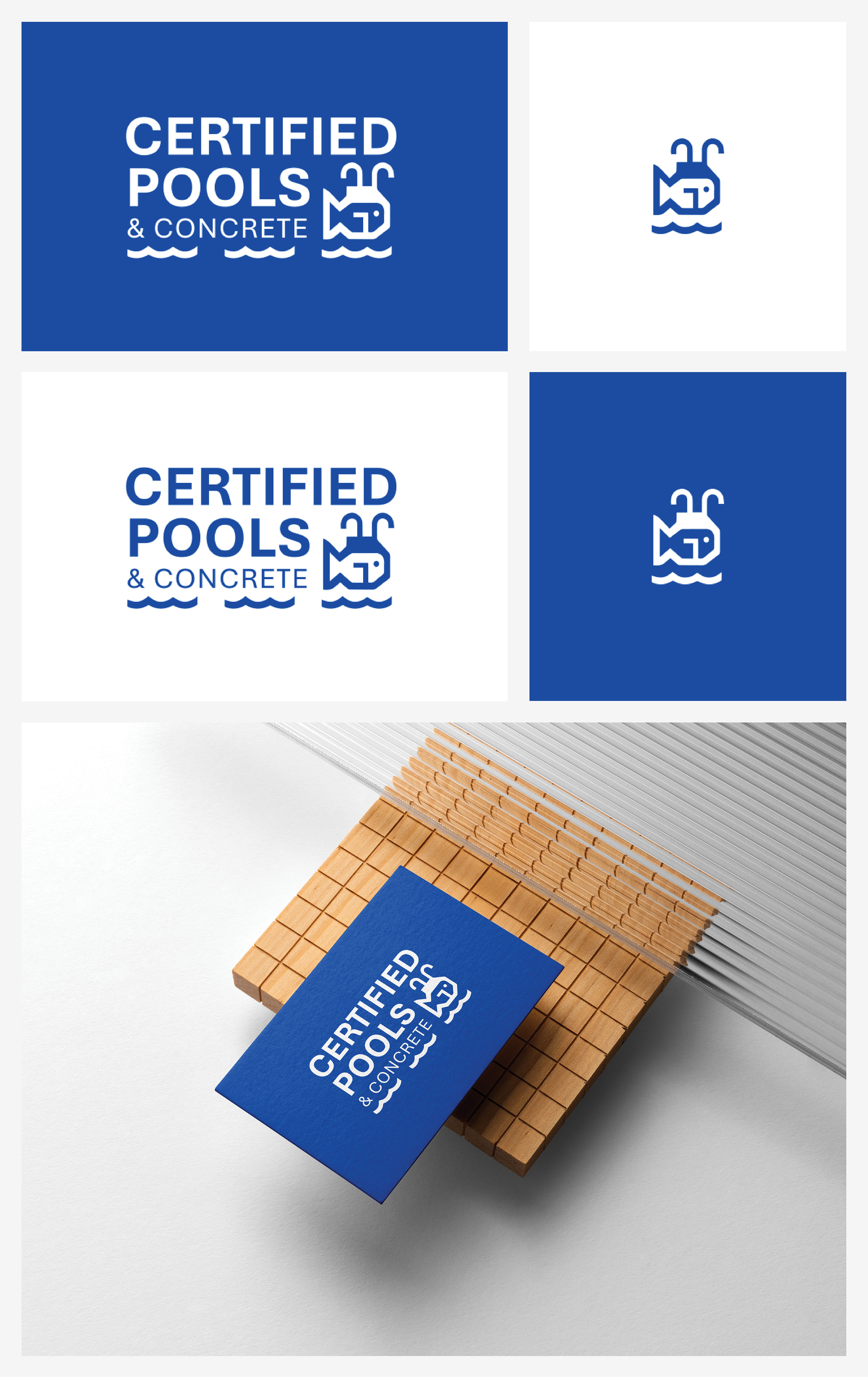 Logo Design by Ha.Connick for Certified Pools & Concrete | Design #35561396