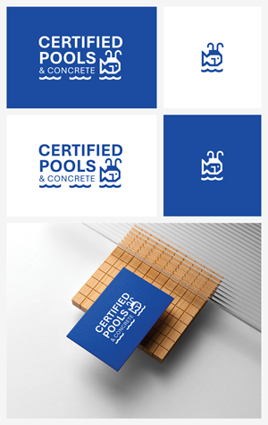 Logo Design by Ha.Connick for Certified Pools & Concrete | Design: #35561396