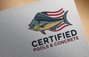 Logo Design by Robi-The Child for Certified Pools & Concrete | Design: #35559825