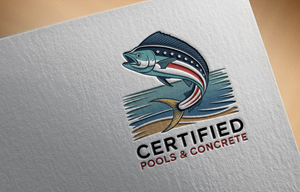 Logo Design by Robi-The Child for Certified Pools & Concrete | Design: #35559907