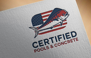 Logo Design by Robi-The Child for Certified Pools & Concrete | Design: #35559908