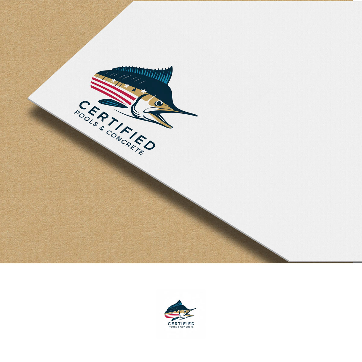 Logo Design by mekail for Certified Pools & Concrete | Design #35549311