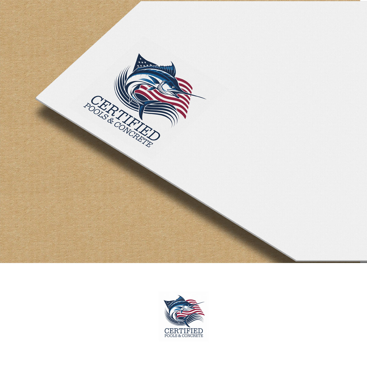 Logo Design by mekail for Certified Pools & Concrete | Design #35549313