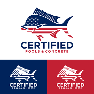 Logo Design by 16surya for Certified Pools & Concrete | Design: #35548600