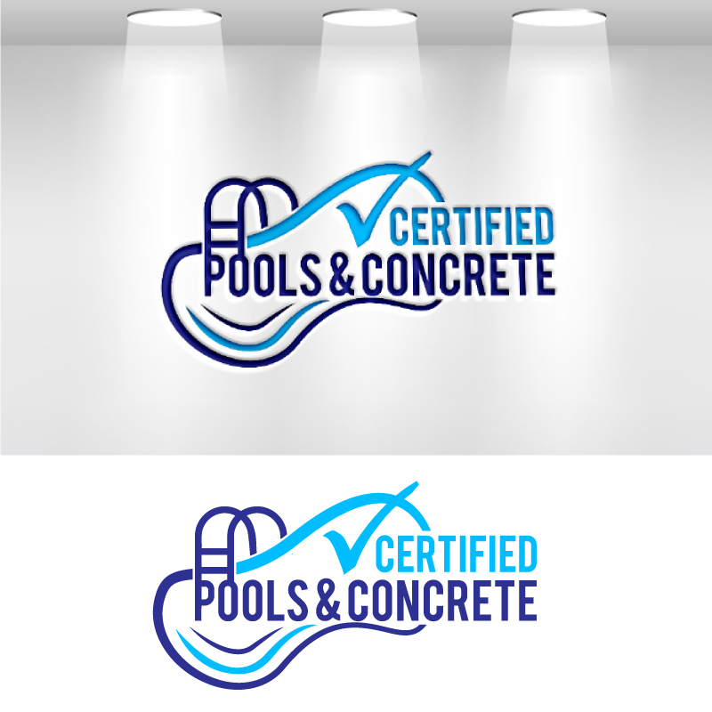 Logo Design by VisionCraft™ for Certified Pools & Concrete | Design #35551304