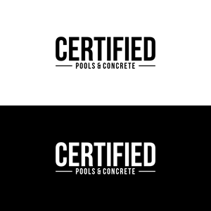 Logo Design by Solikin Design for Certified Pools & Concrete | Design: #35548458