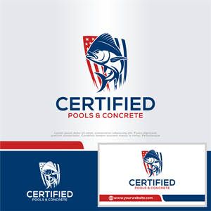 Logo Design by win it for Certified Pools & Concrete | Design: #35548583