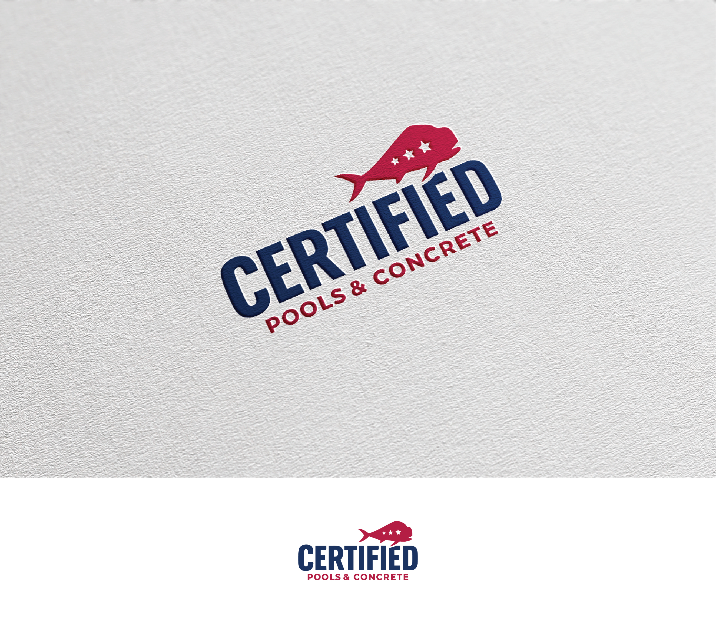 Logo Design by Afsana_Hoque for Certified Pools & Concrete | Design #35553192