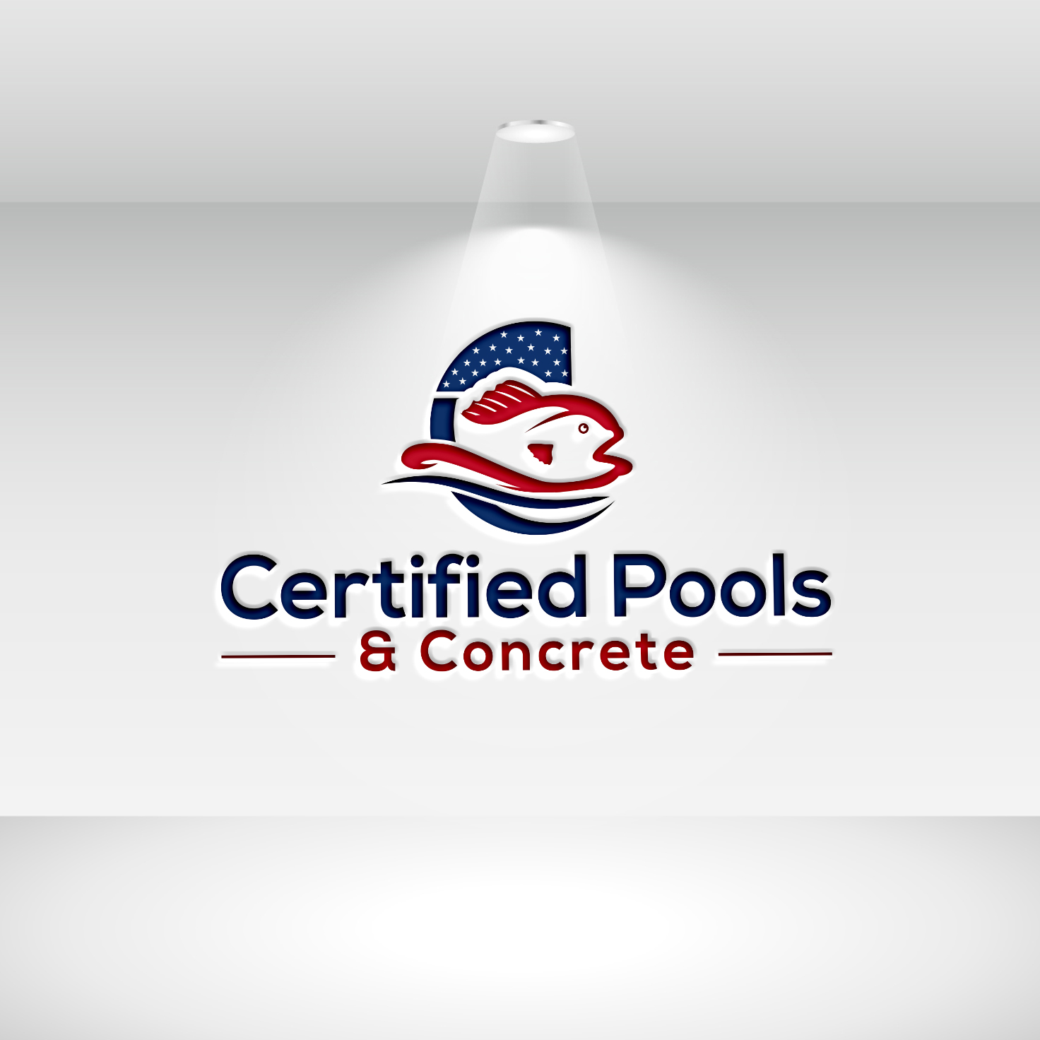 Logo Design by Deziners Zone for Certified Pools & Concrete | Design #35550935