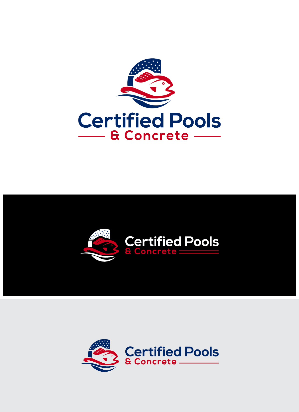 Logo Design by Deziners Zone for Certified Pools & Concrete | Design #35550936