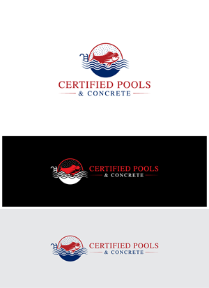 Logo Design by Deziners Zone for Certified Pools & Concrete | Design: #35550937