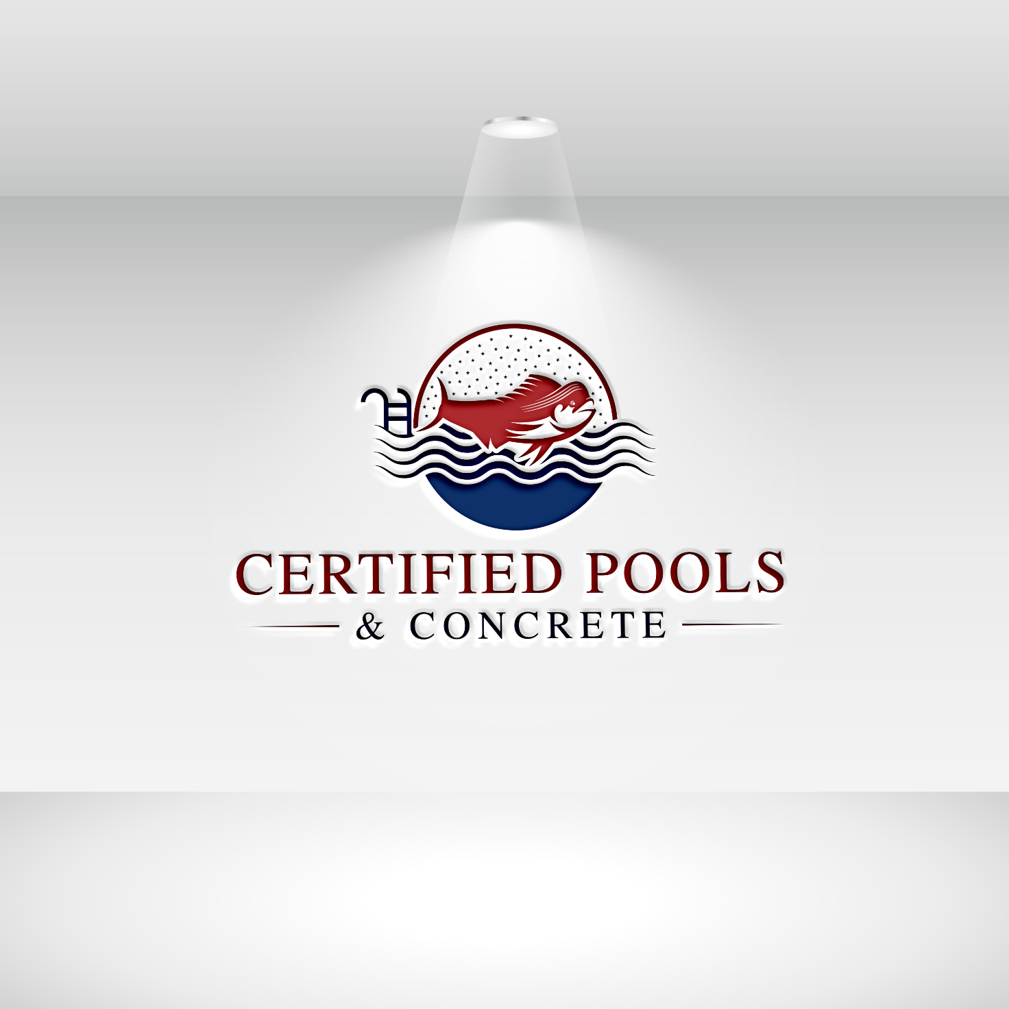 Logo Design by Deziners Zone for Certified Pools & Concrete | Design #35550938