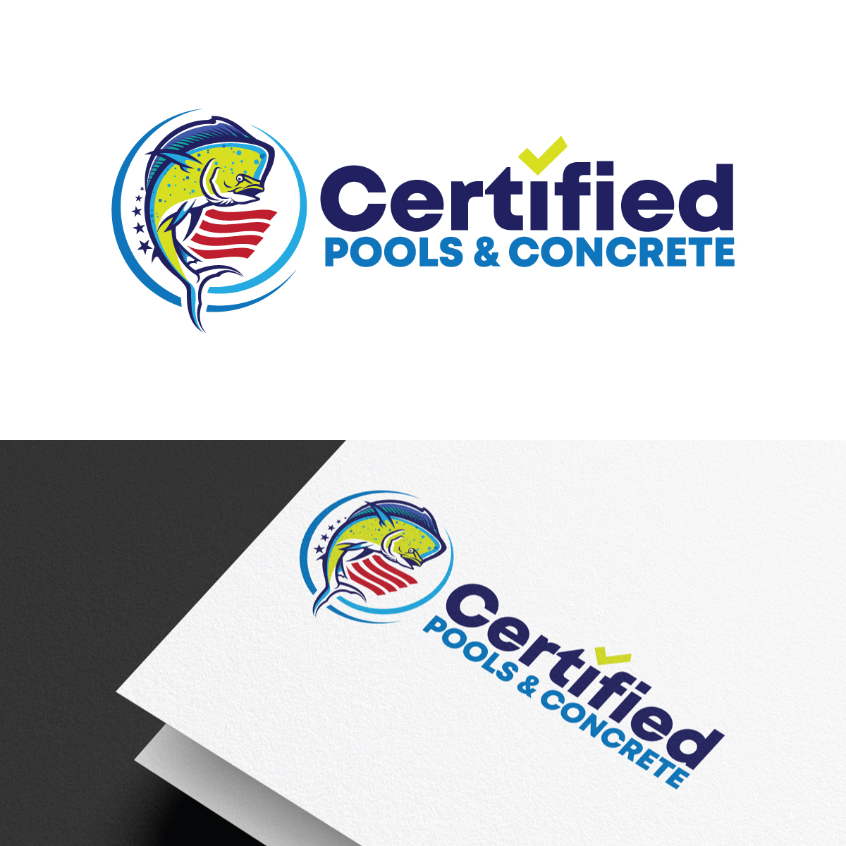 Logo Design by riya.mitra07j for Certified Pools & Concrete | Design #35549674