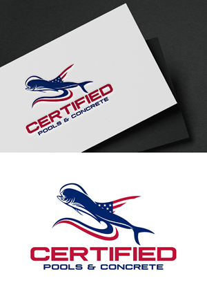Logo Design by fly  design for Certified Pools & Concrete | Design: #35551801