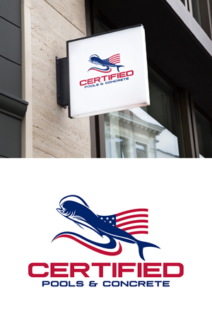 Logo Design by fly  design for Certified Pools & Concrete | Design: #35551802