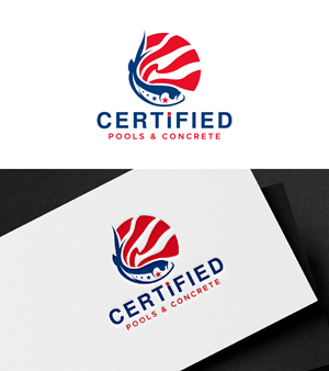 Logo Design by fly  design for Certified Pools & Concrete | Design: #35551803