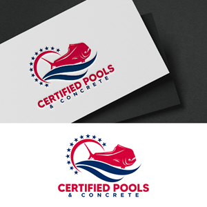 Logo Design by fly  design for Certified Pools & Concrete | Design: #35551805