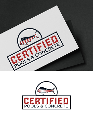 Logo Design by fly  design for Certified Pools & Concrete | Design: #35551807