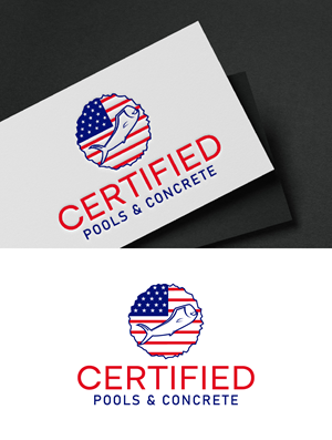 Logo Design by fly  design for Certified Pools & Concrete | Design: #35551808