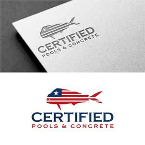 Logo Design by fly  design for Certified Pools & Concrete | Design: #35551813