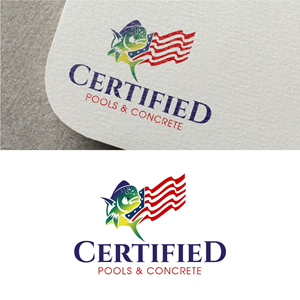 Logo Design by fly  design for Certified Pools & Concrete | Design: #35551814